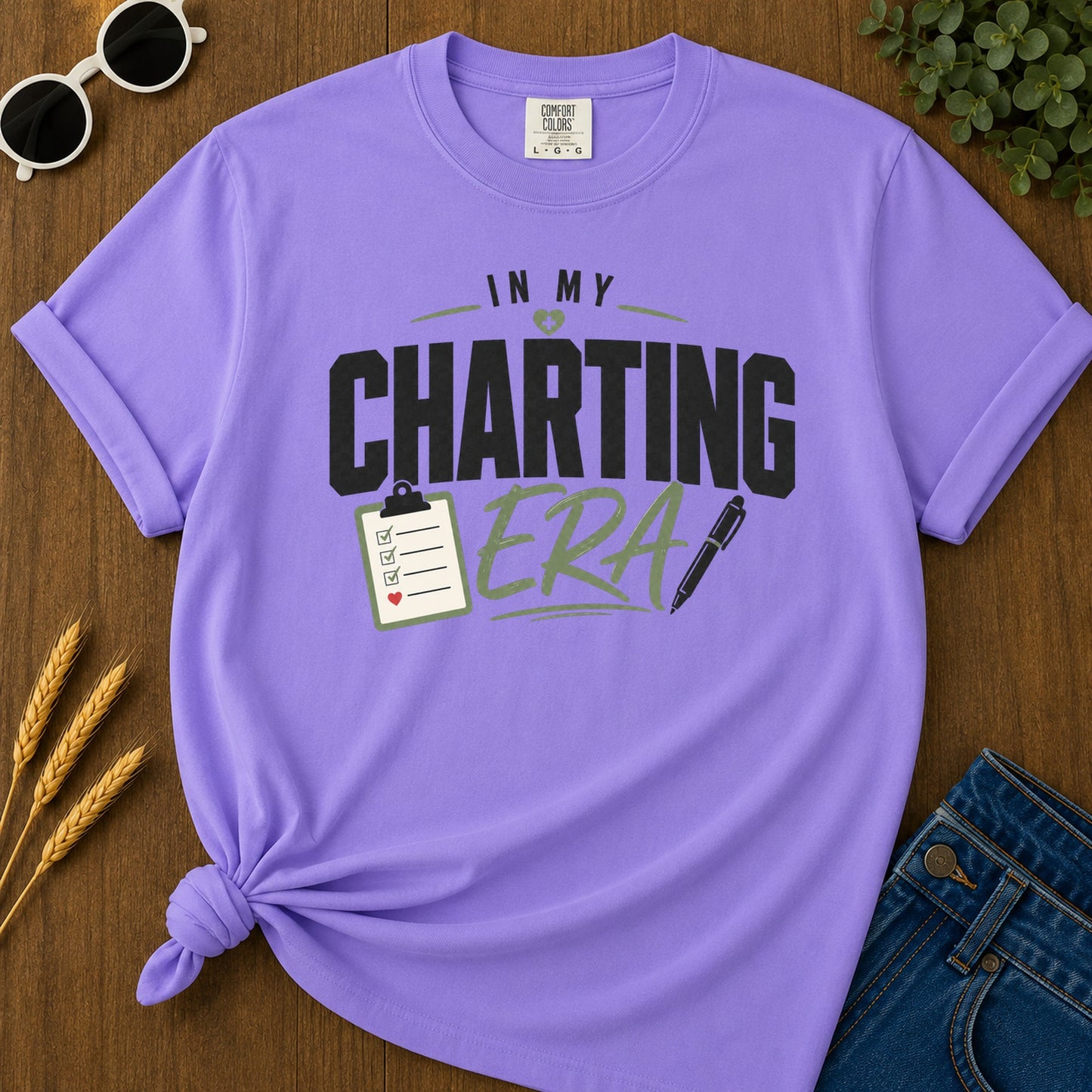 My Charting Era T-Shirt - Violet Mockup