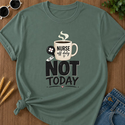 Brush Not Today T-Shirt - Blue Spruce Mockup
