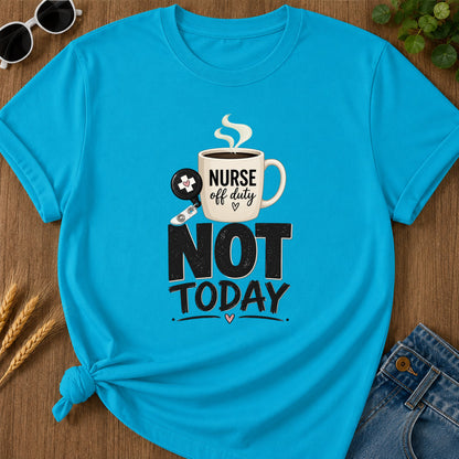 Brush Not Today T-Shirt - Sapphire Mockup