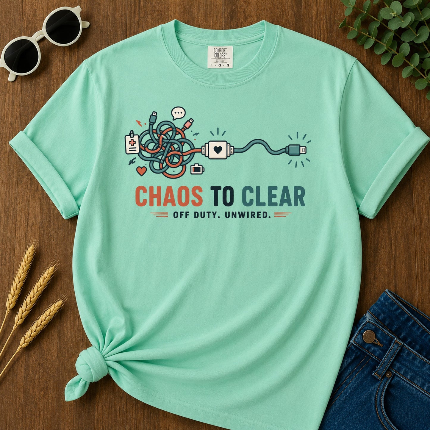 Dnd Duck Blanket T-Shirt - Island Reef Mockup