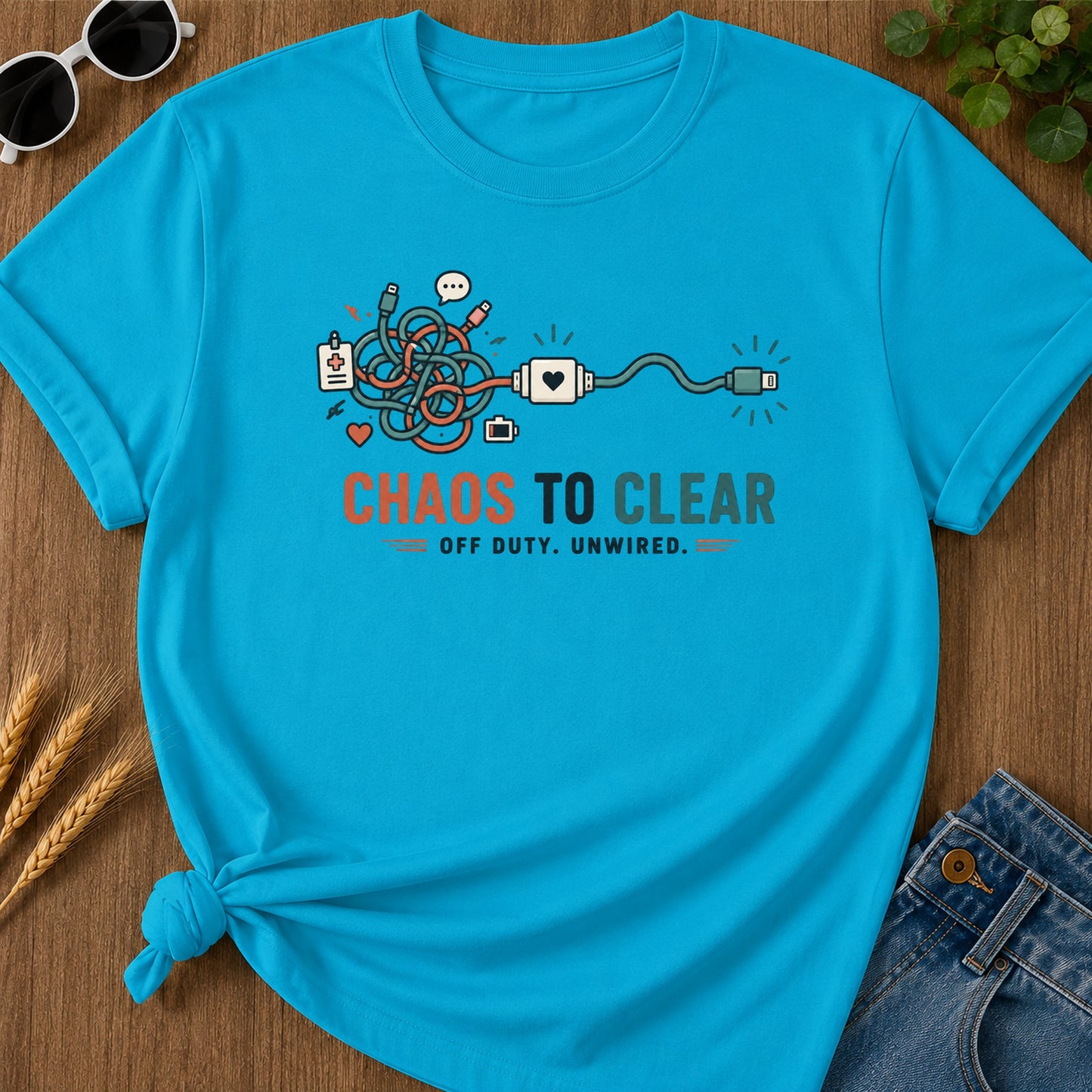 Dnd Duck Blanket T-Shirt - Sapphire Mockup