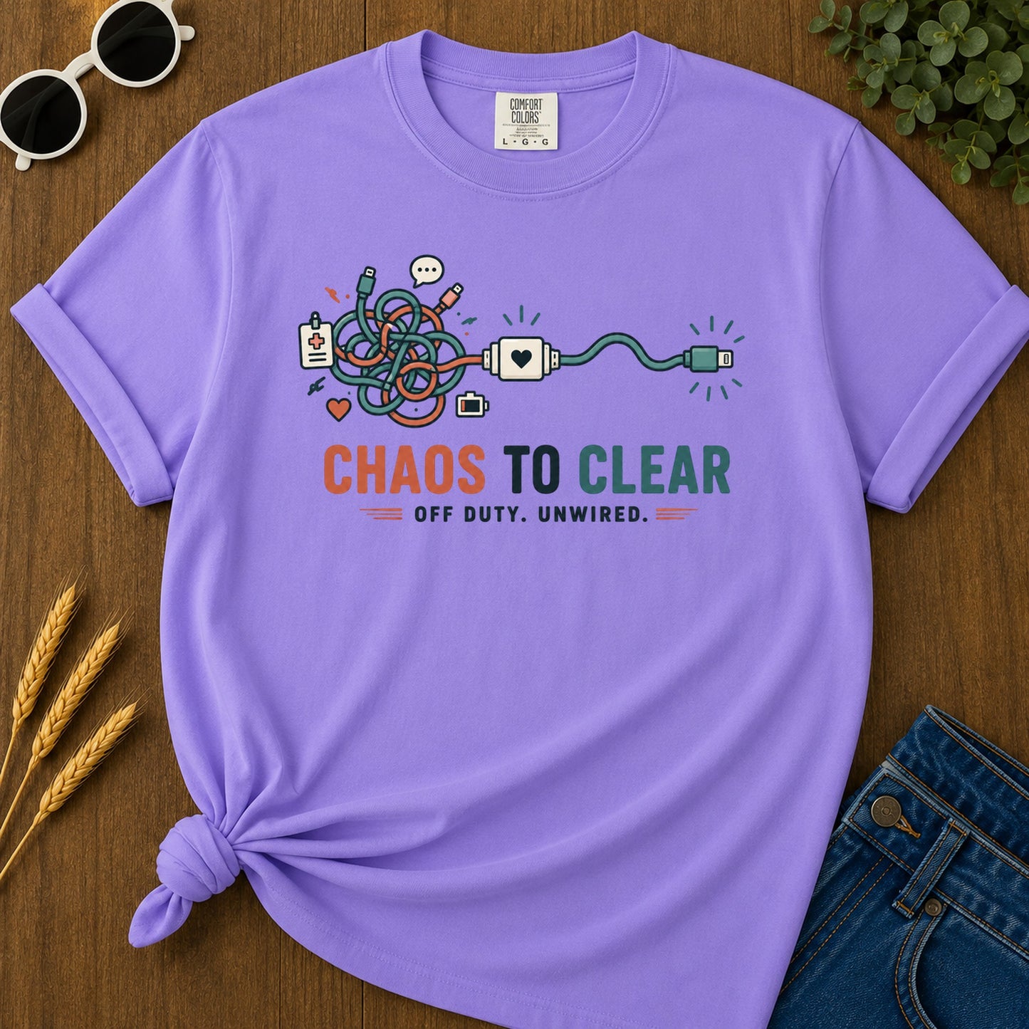 Dnd Duck Blanket T-Shirt - Violet Mockup