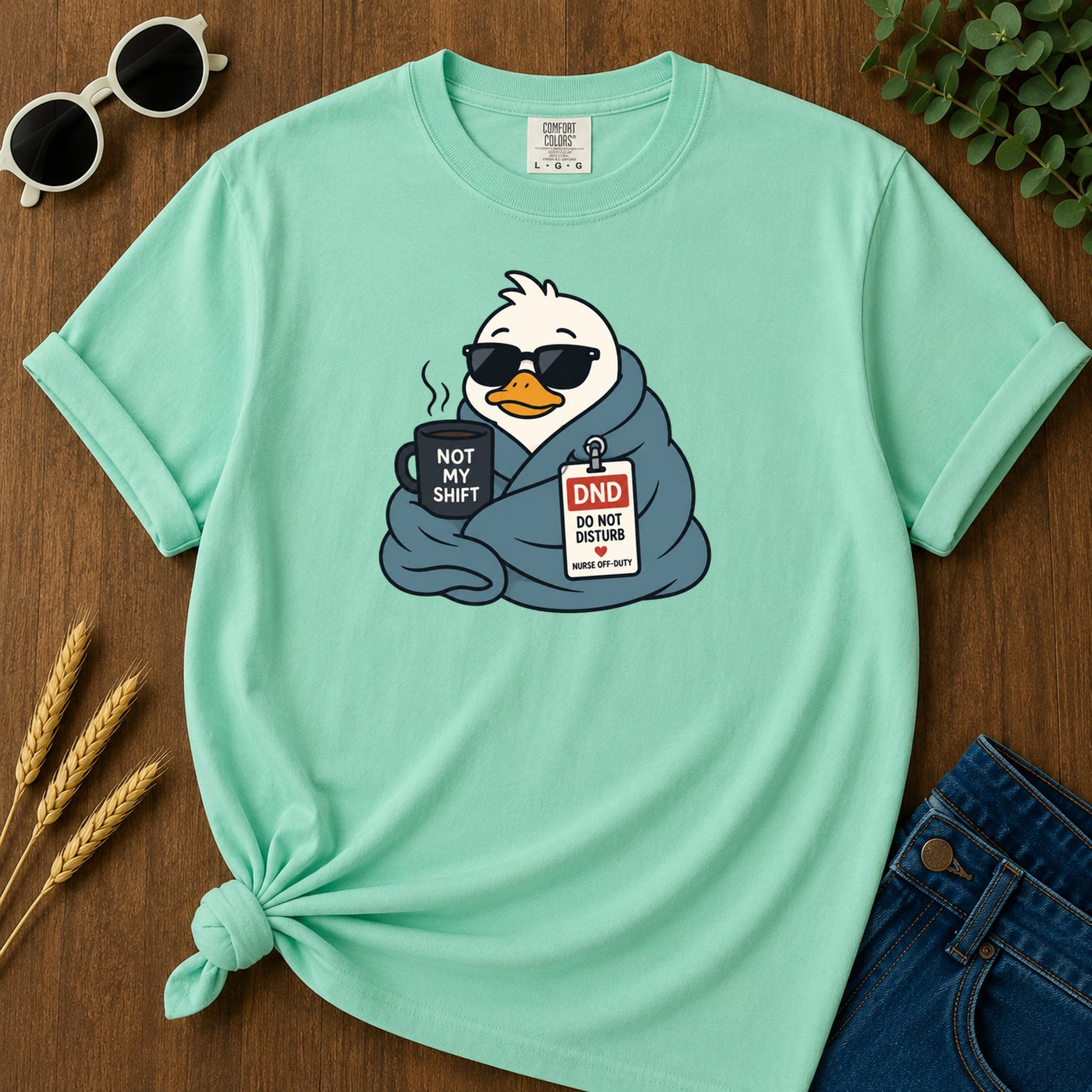 Quiet Turtle T-Shirt - Island Reef Mockup