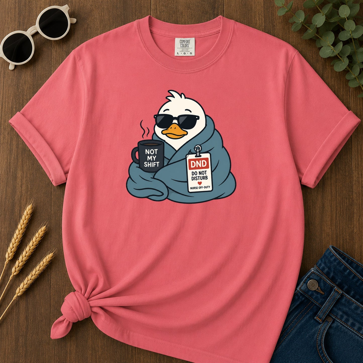 Quiet Turtle T-Shirt - Watermelon Mockup