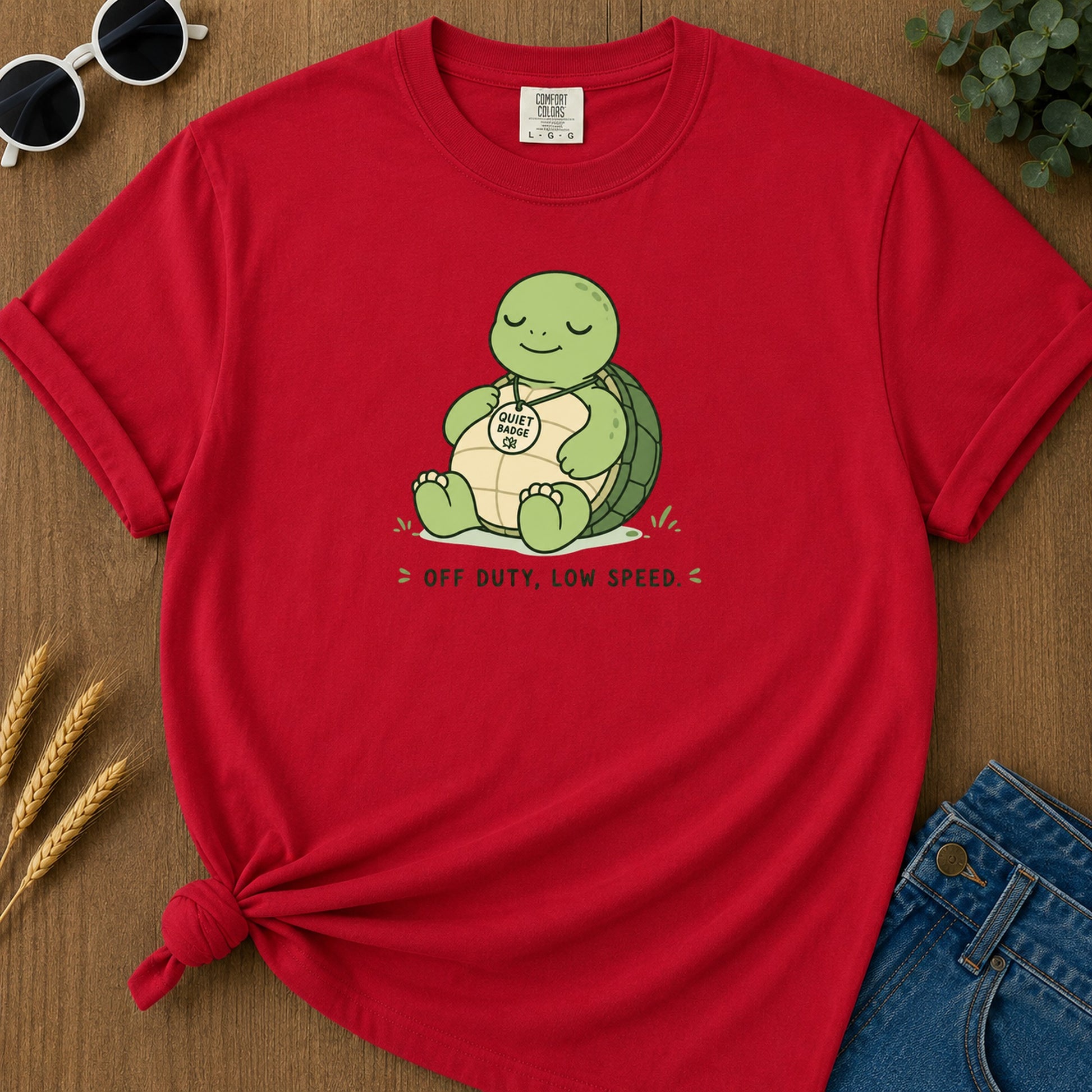 Dnd Duck Blanket 285 T-Shirt - Red Mockup