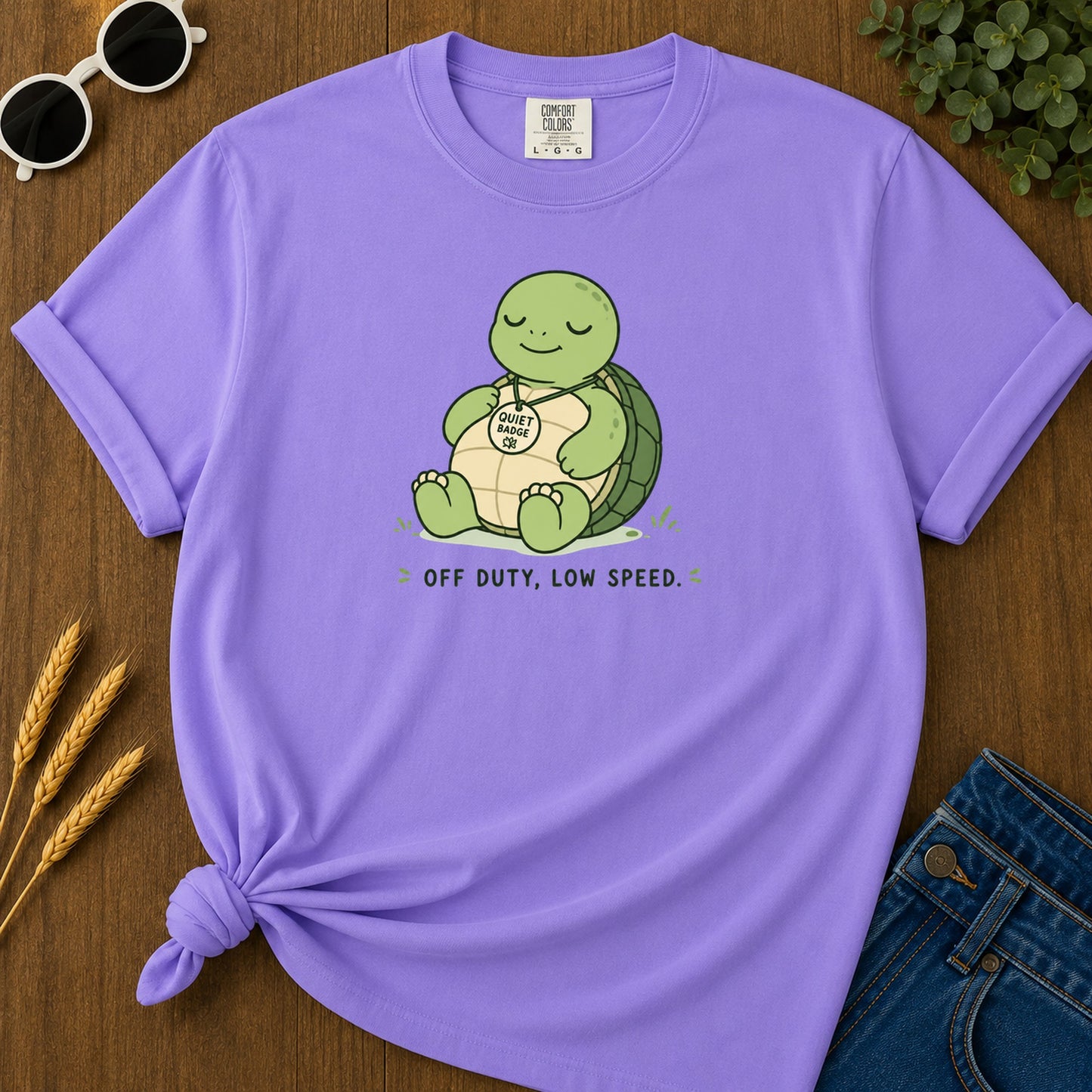 Dnd Duck Blanket 285 T-Shirt - Violet Mockup