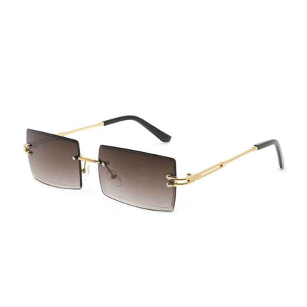 Frameless Square Sunglasses UV400 – Rayzora Bare Square