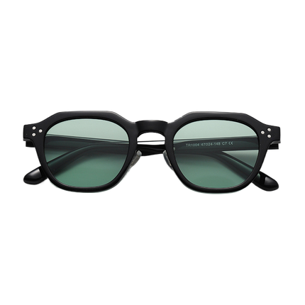 Polarized TR90 Sunglasses UV400 Polygonal Retro Punk Unisex – Rayzora Rivet Edge