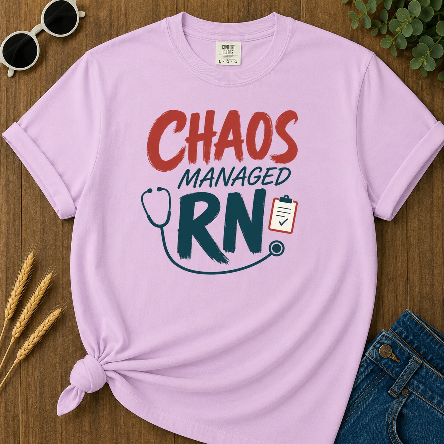 Chaos Managed Rn 309 T-Shirt - Orchid Mockup