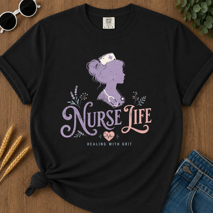Healing Grit T-Shirt - Black Mockup