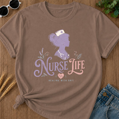 Healing Grit T-Shirt - Espresso Mockup