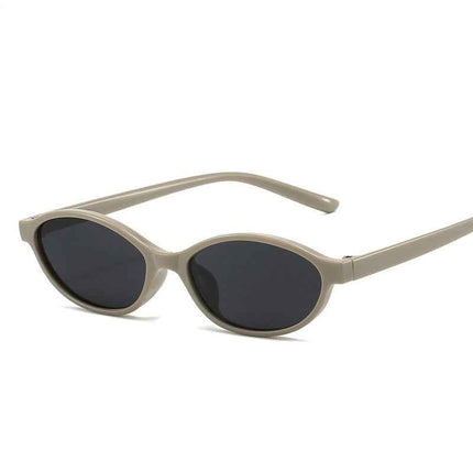 Retro Oval Sunglasses Narrow Frame Unisex – Rayzora Slim Retro