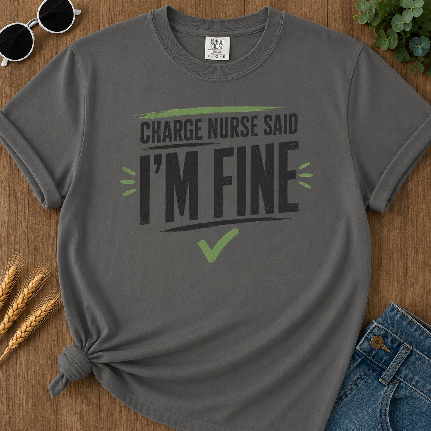 Fine Brush T-Shirt - Pepper Mockup