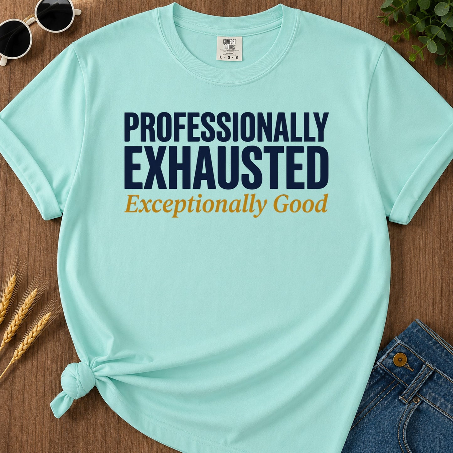 Exceptionally Good T-Shirt - Chalky Mint Mockup