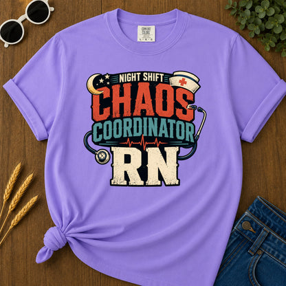 Night Shift Chaos 2 T-Shirt - Violet Mockup