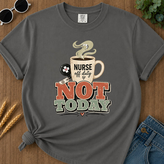 Retro Not Today T-Shirt - Pepper Mockup