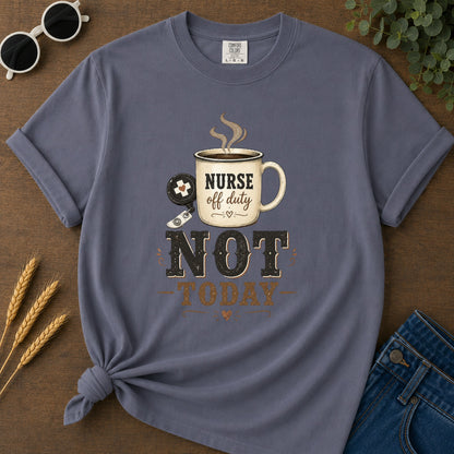 Rustic Not Today T-Shirt - Navy Mockup
