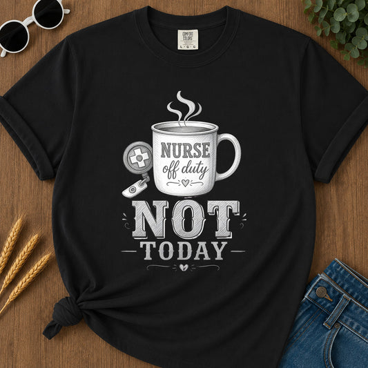 Pencil Coffee T-Shirt - Black Mockup