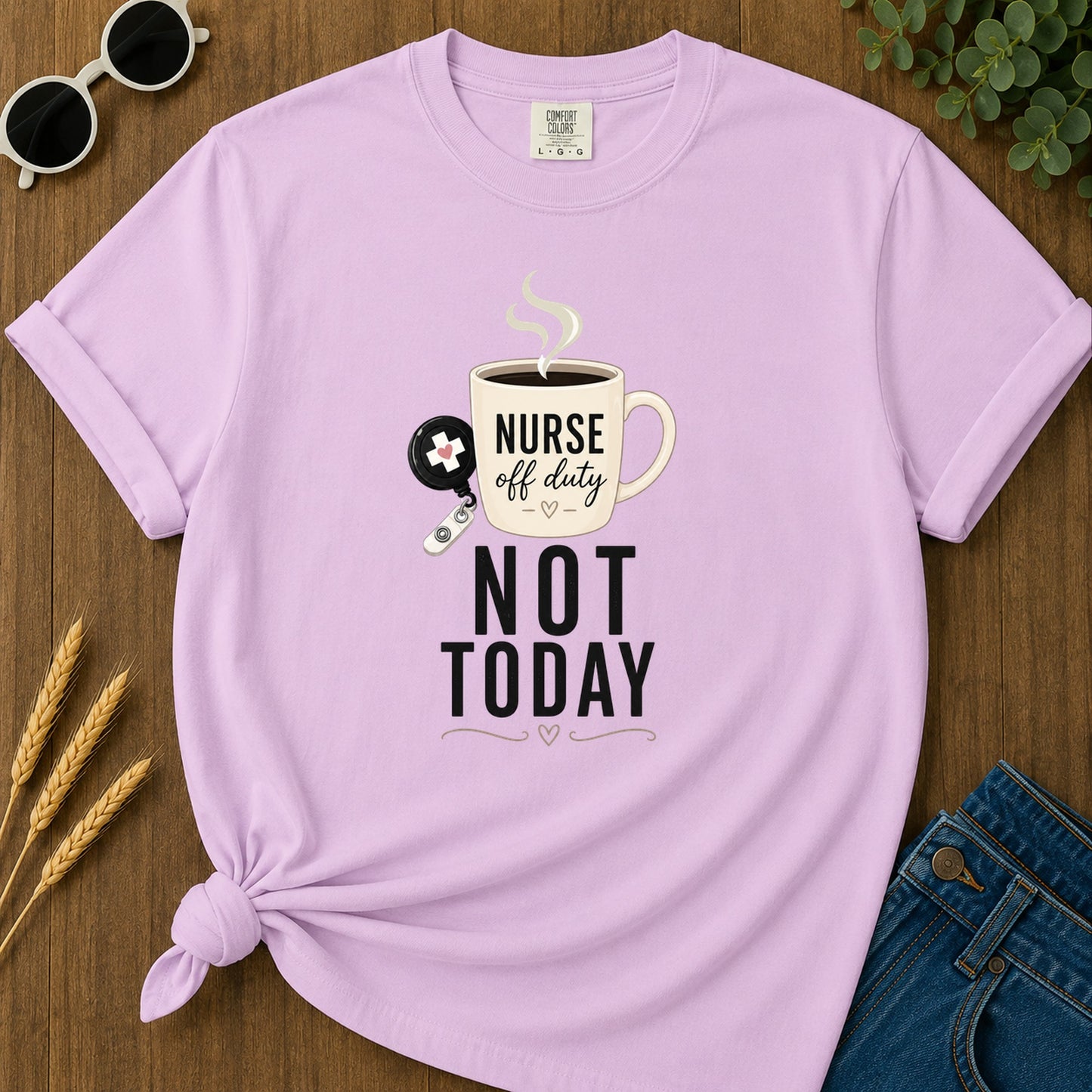 Not Today Key T-Shirt - Orchid Mockup
