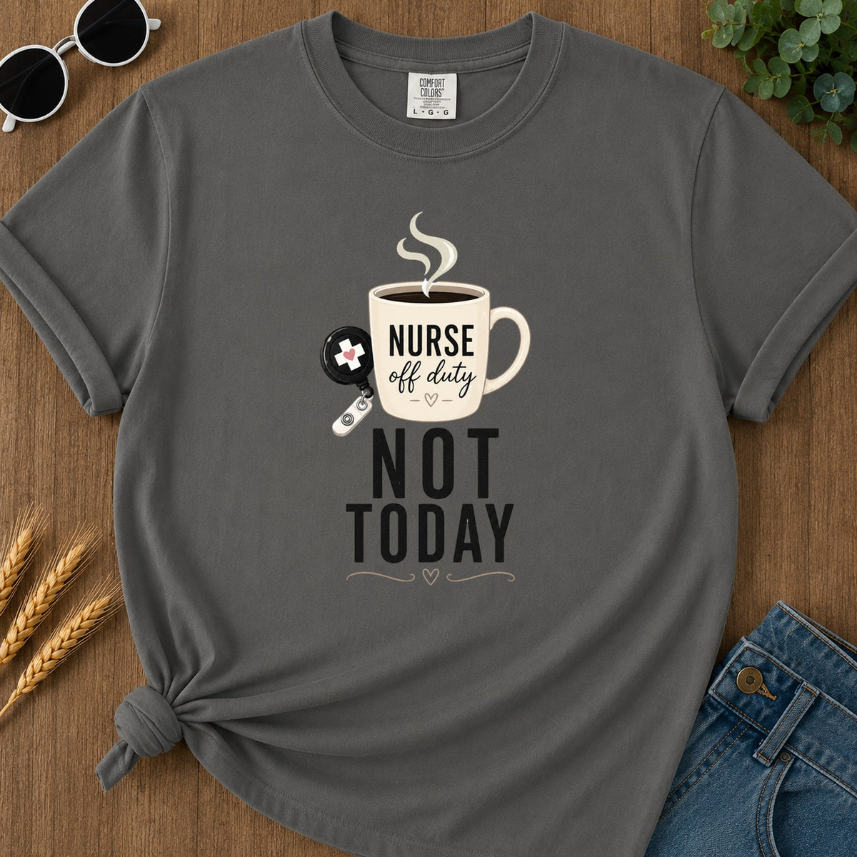 Not Today Key T-Shirt - Pepper Mockup