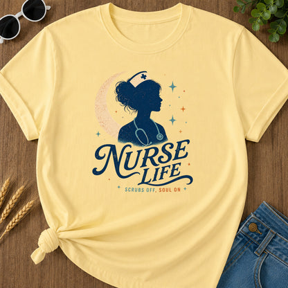 Scrubs Off T-Shirt - Butter Mockup