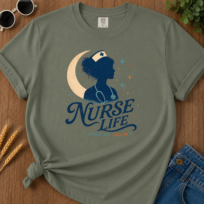 Scrubs Off T-Shirt - Moss Mockup