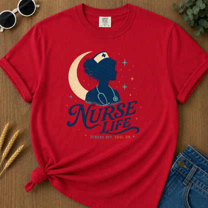 Scrubs Off T-Shirt - Red Mockup