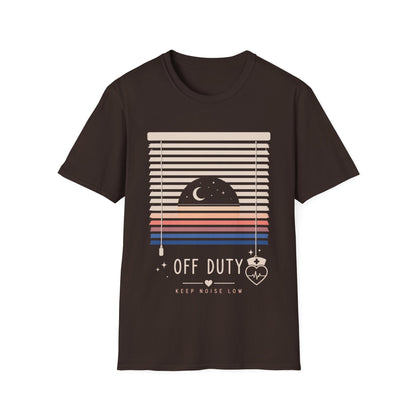 Off Duty Keep Noise Low T-shirt