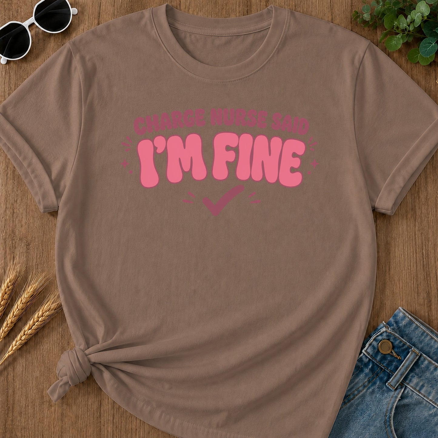 Fine Retro T-Shirt - Espresso Mockup