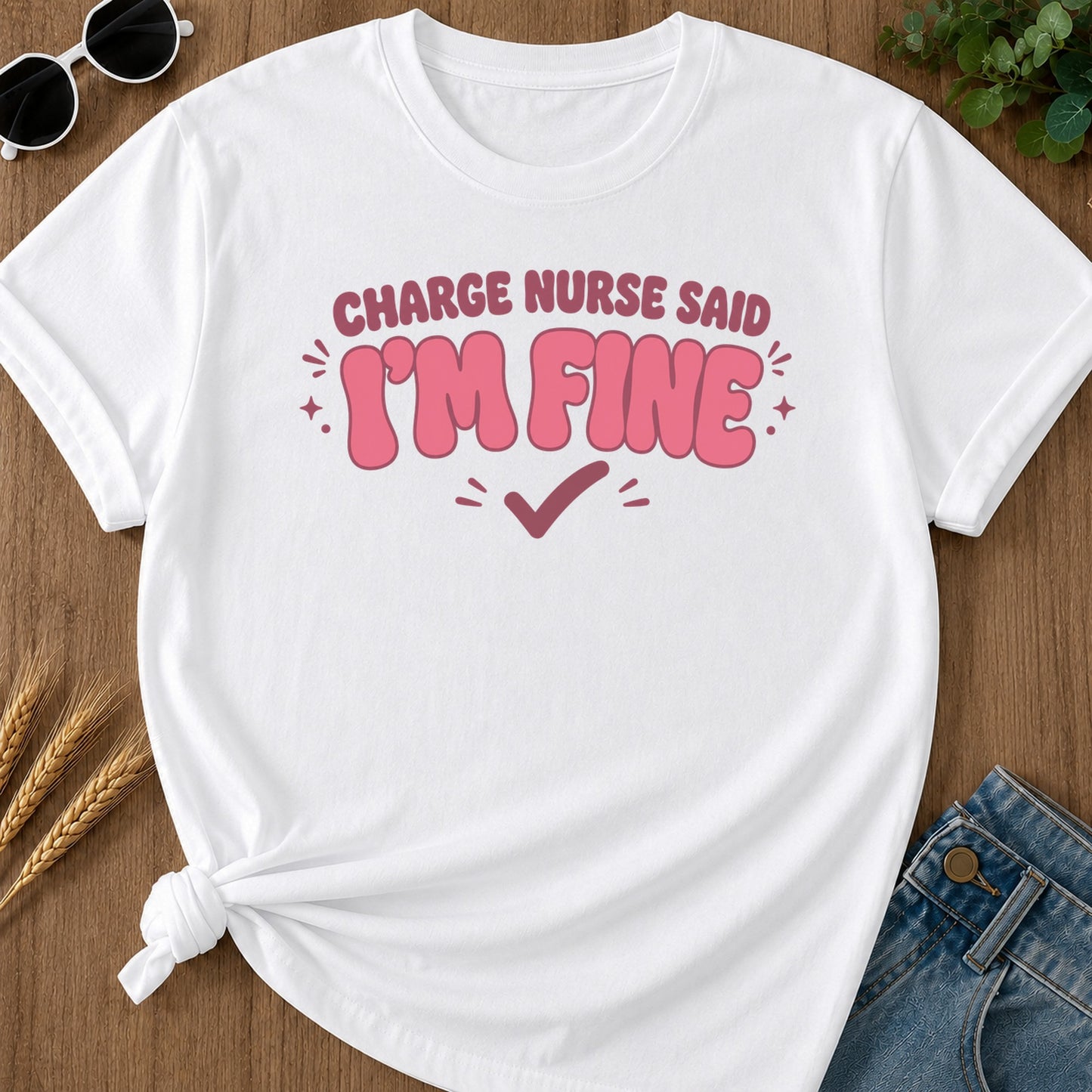 Fine Retro T-Shirt - White Mockup