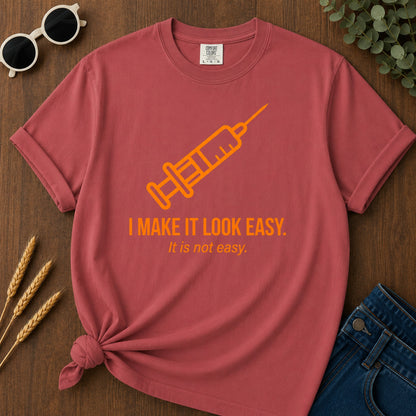 Look Easy T-Shirt - Crimson Mockup