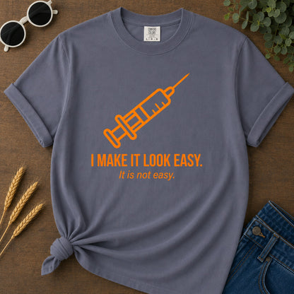 Look Easy T-Shirt - Navy Mockup