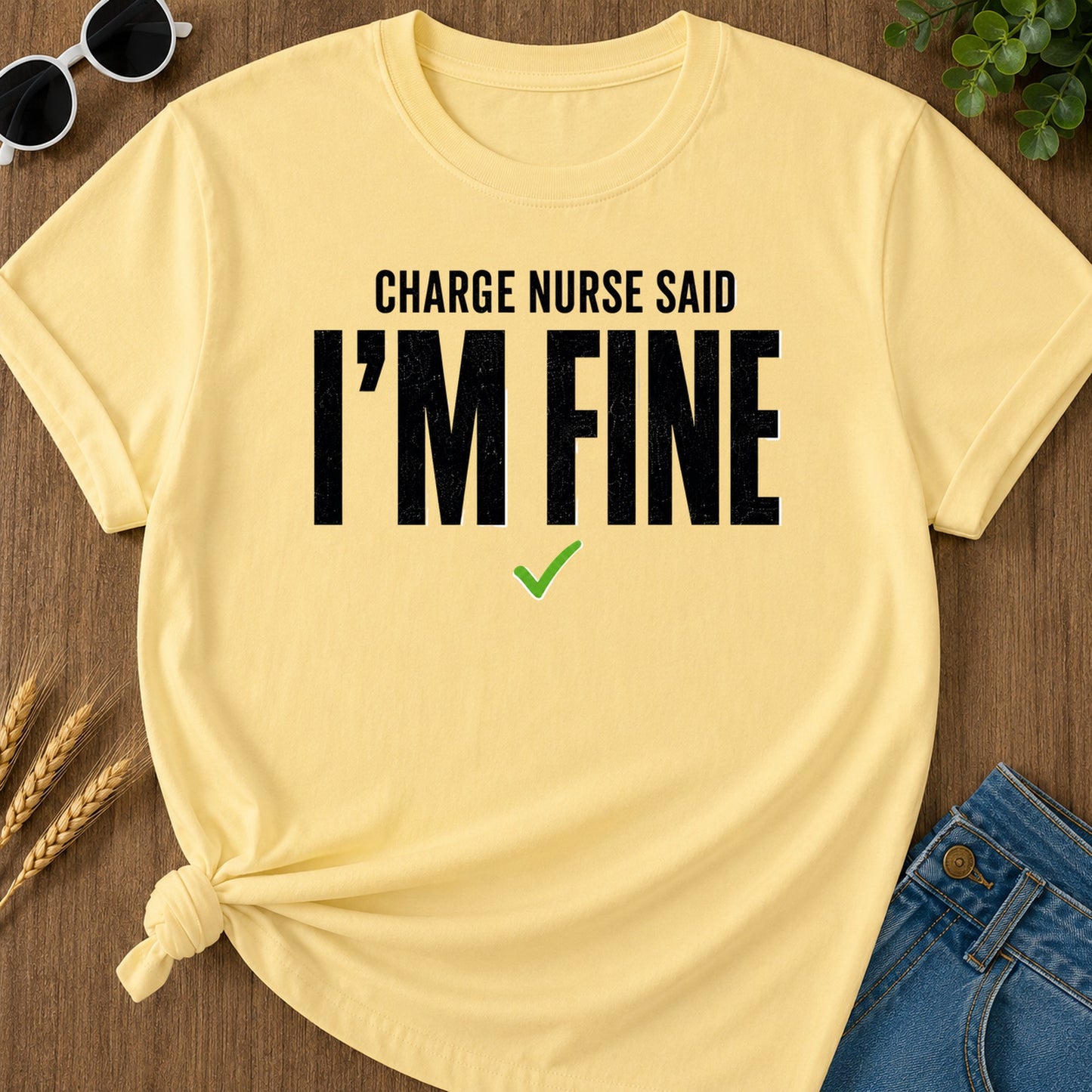 Fine Minimal T-Shirt - Butter Mockup