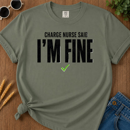 Fine Minimal T-Shirt - Moss Mockup