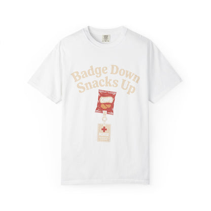 Badge Down Snacks Up