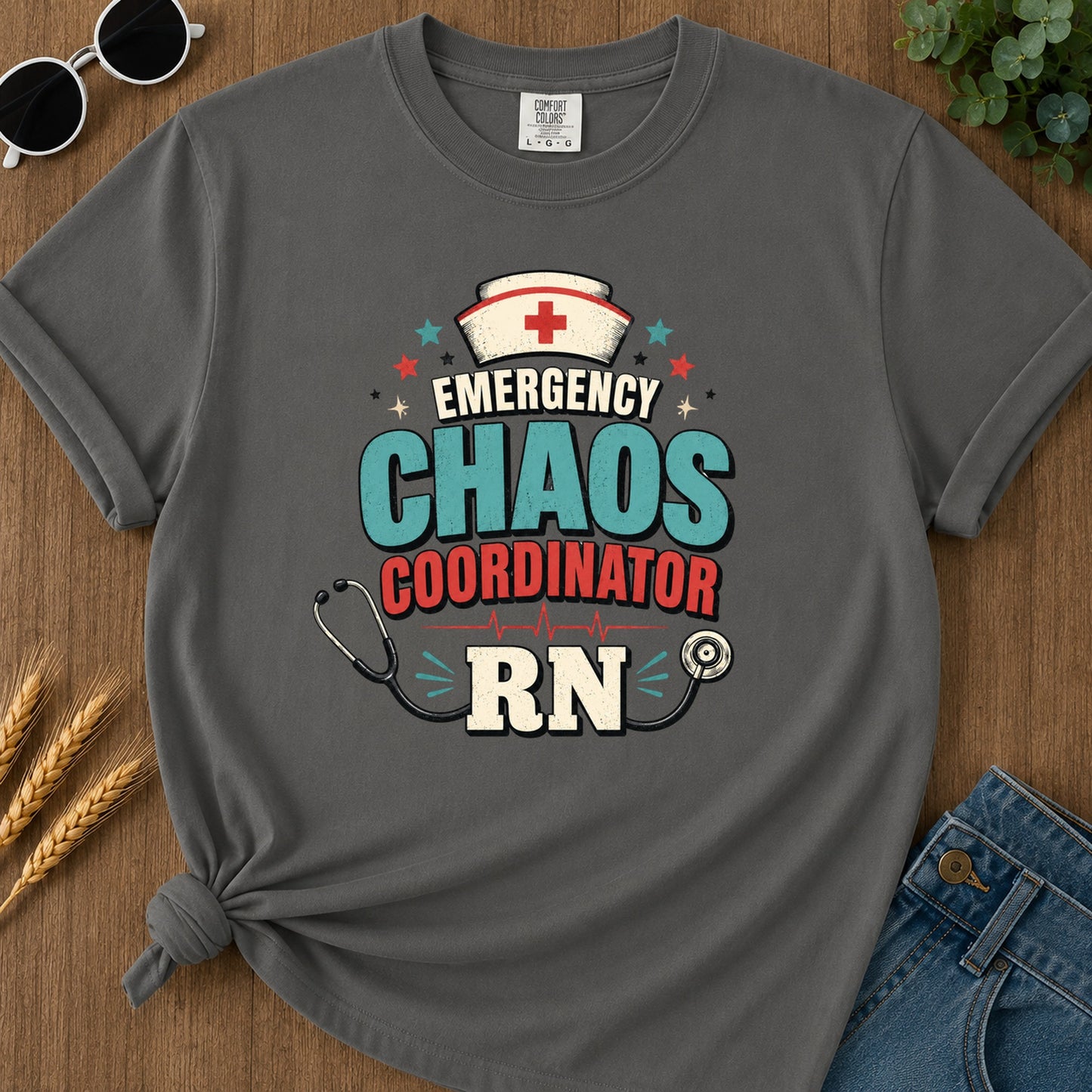 Emergency Chaos 2 T-Shirt - Pepper Mockup