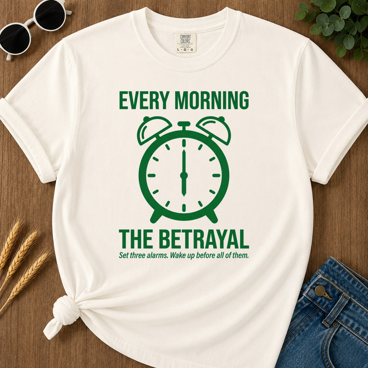 Morning Betrayal T-Shirt - Ivory Mockup