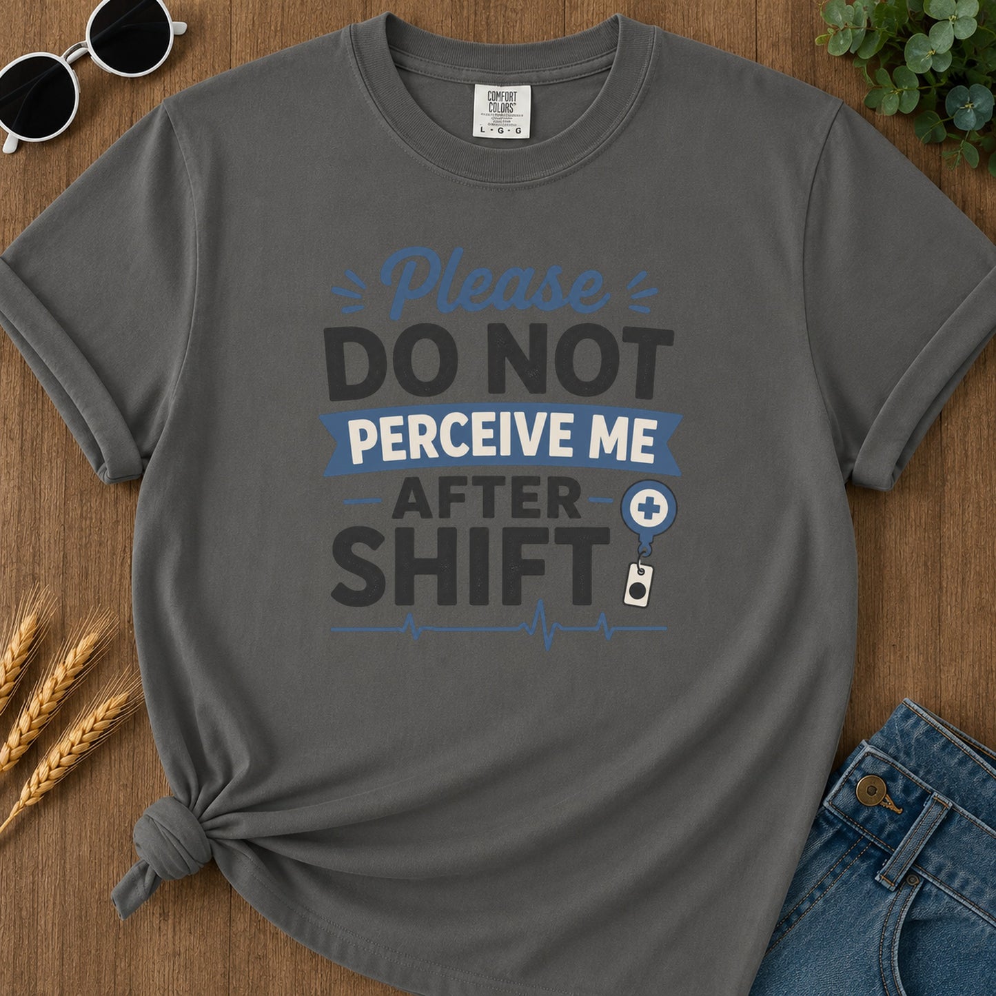 Do Not Perceive T-Shirt - Pepper Mockup