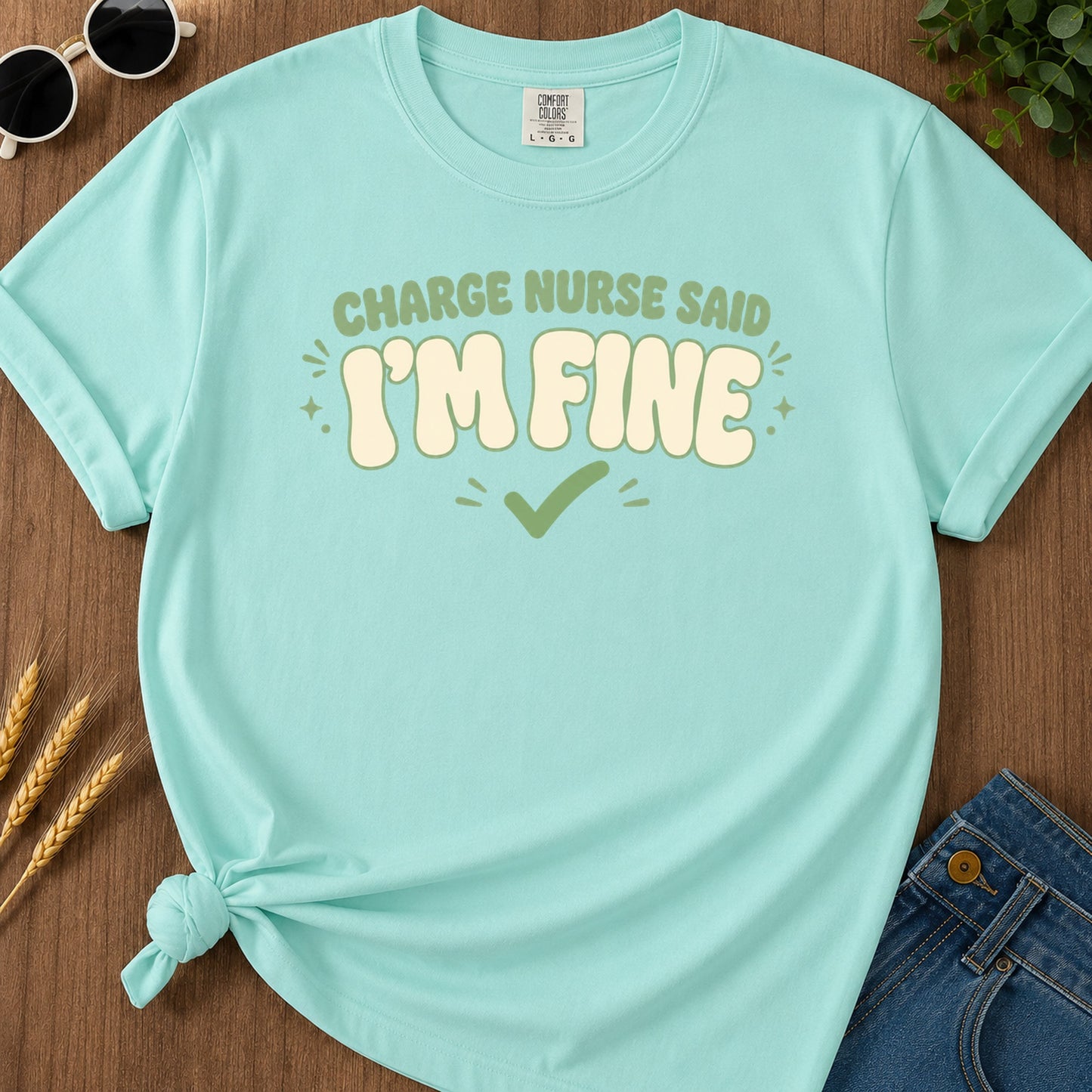 Fine Groovy T-Shirt - Chalky Mint Mockup