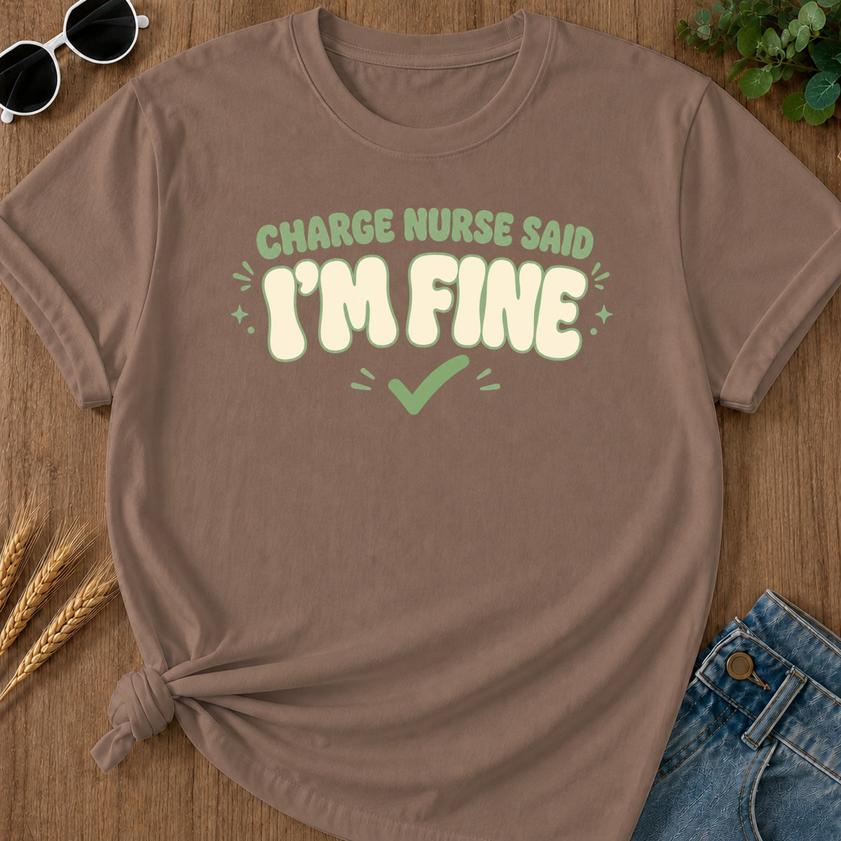Fine Groovy T-Shirt - Espresso Mockup