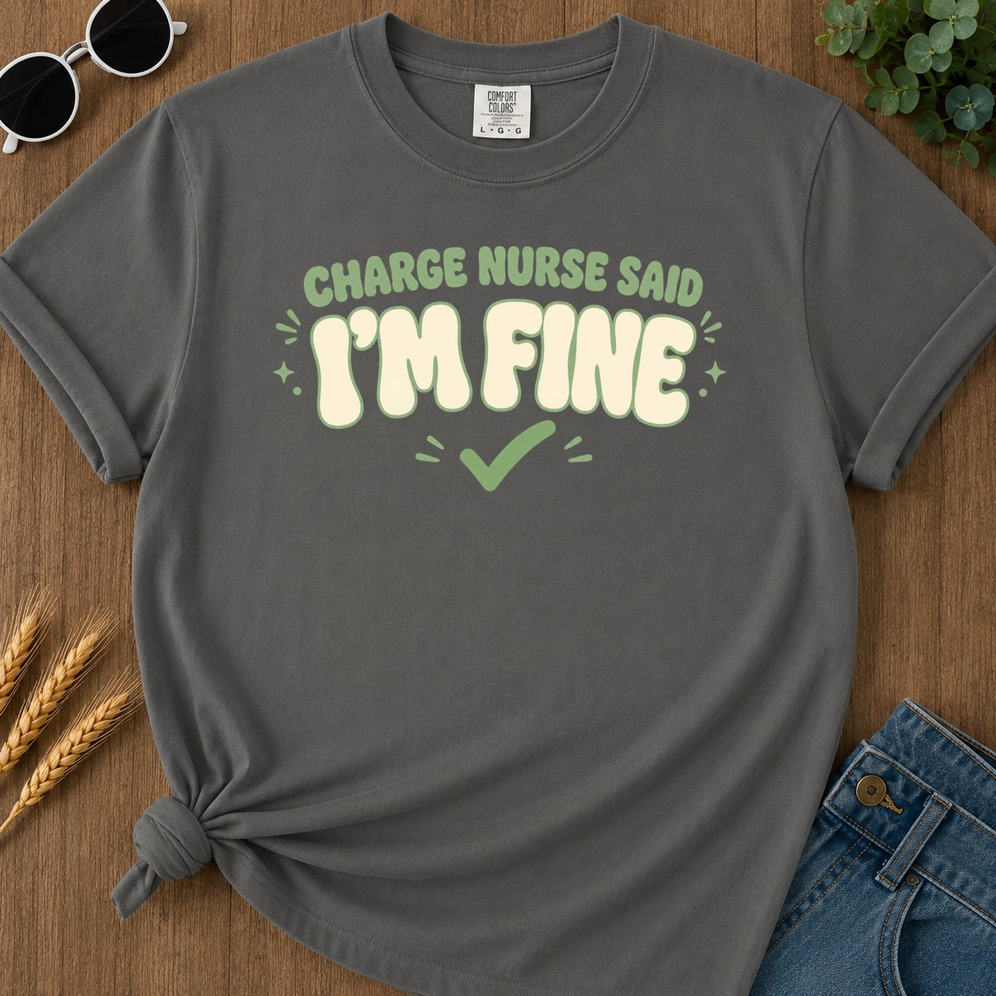 Fine Groovy T-Shirt - Pepper Mockup