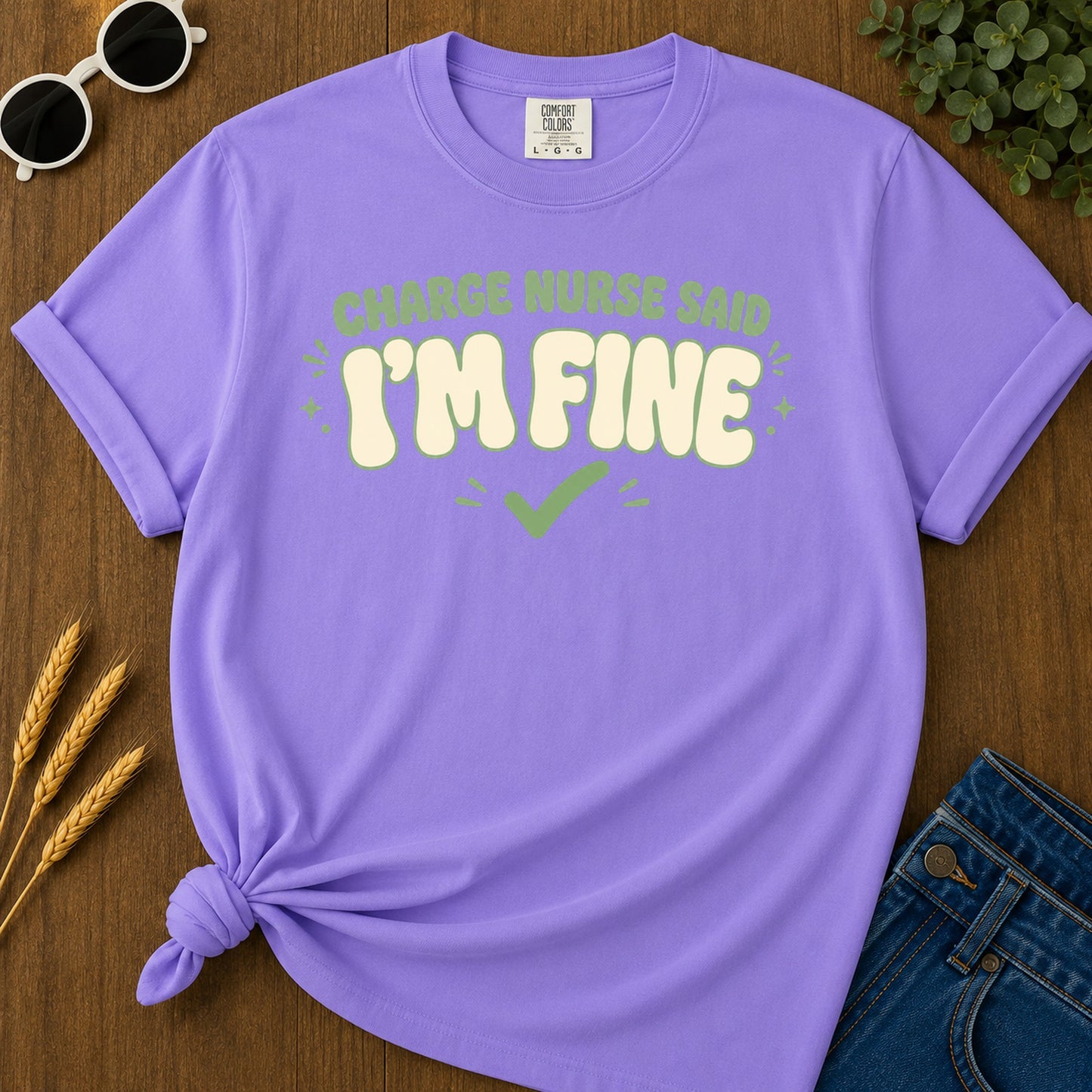Fine Groovy T-Shirt - Violet Mockup