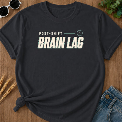Post Shift Brainlag T-Shirt - Graphite Mockup