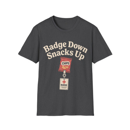 Badge Down Snacks Up T-shirt