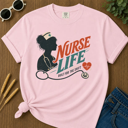 Built Shift T-Shirt - Blossom Mockup