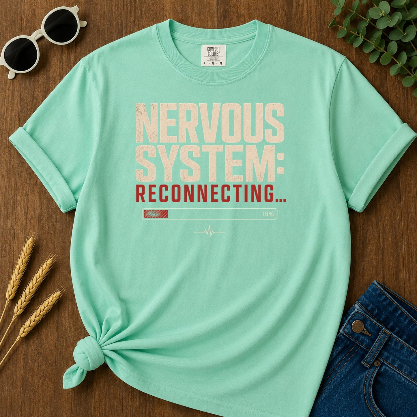 Nervous System Reconnecting 2 T-Shirt - Island Reef Mockup