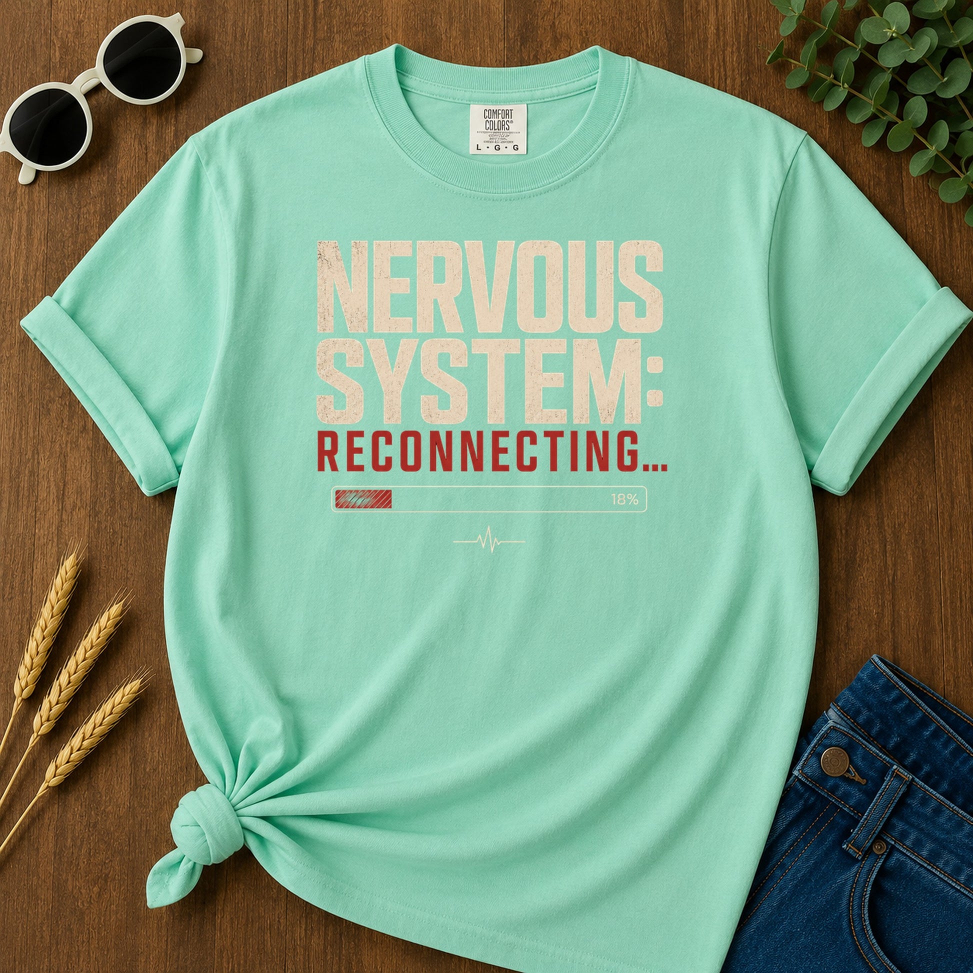 Nervous System Reconnecting 2 T-Shirt - Island Reef Mockup
