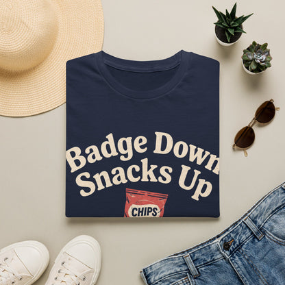 Badge Down Snacks Up T-shirt