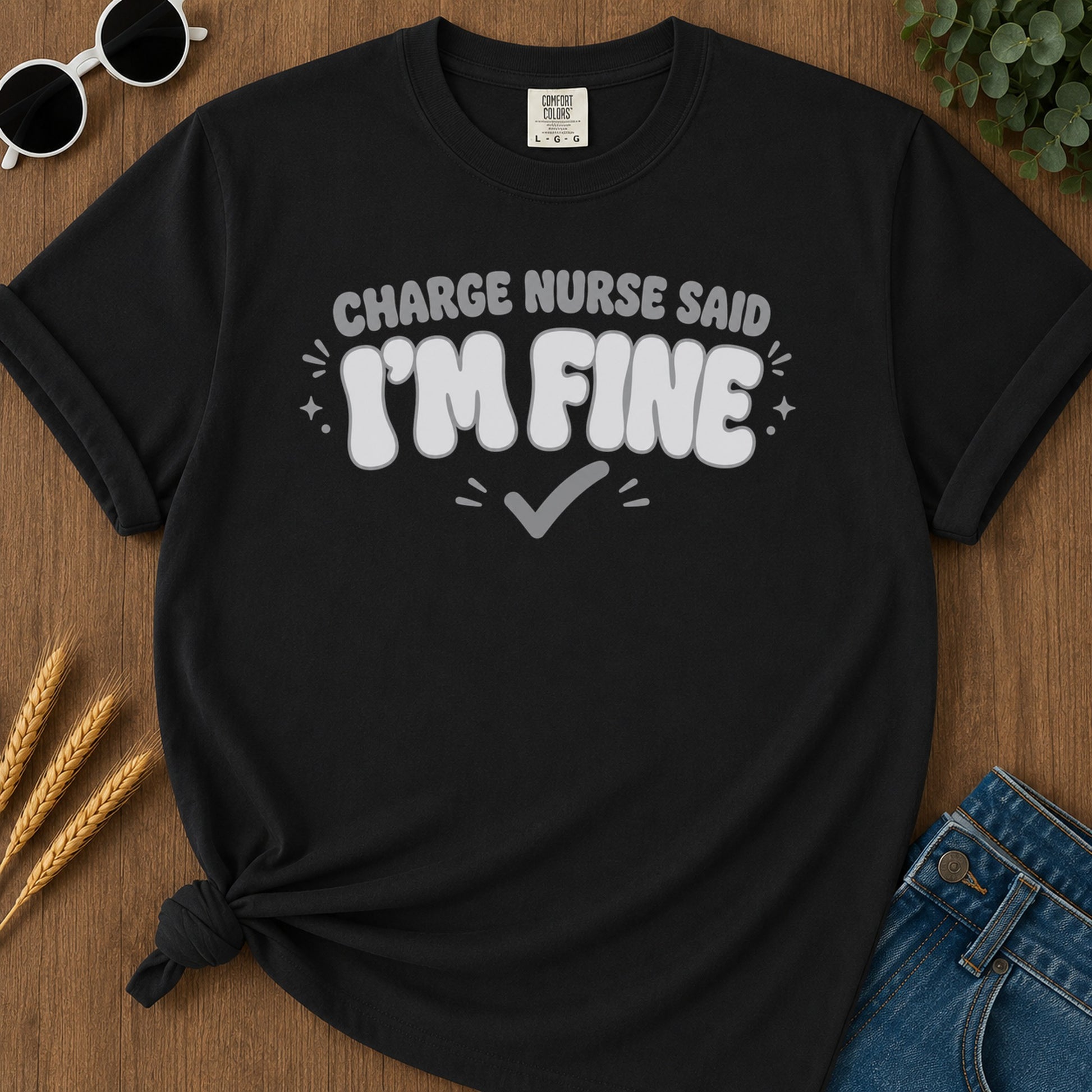 Fine Bubble T-Shirt - Black Mockup