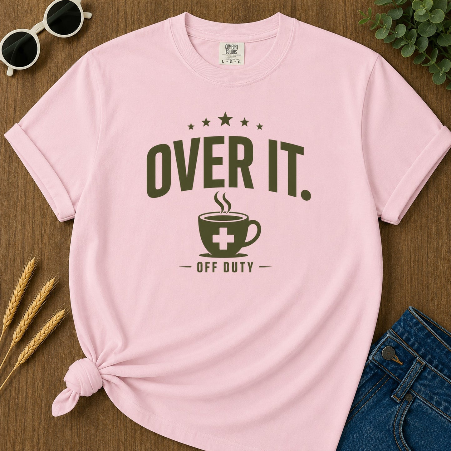 Over It 2 T-Shirt - Blossom Mockup